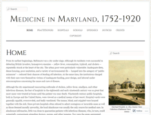 Tablet Screenshot of mdhistoryonline.net